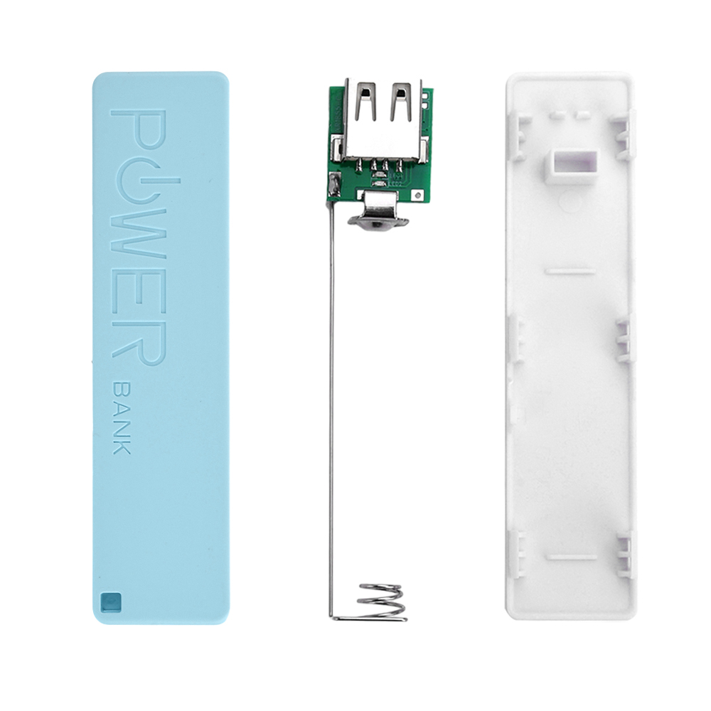 Diy 18650 powerbank behuizingen type-c micro usb powerbank case kit 18650 batterijlader diy box shell kit zwart voor arduino: Rood
