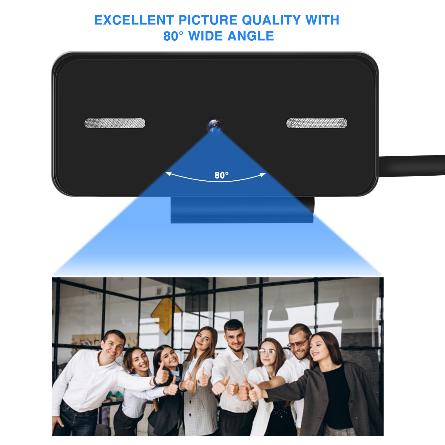 Digital External Webcam Camera for Video Call Laptop PC Computer Accessories 1080p DNJ998