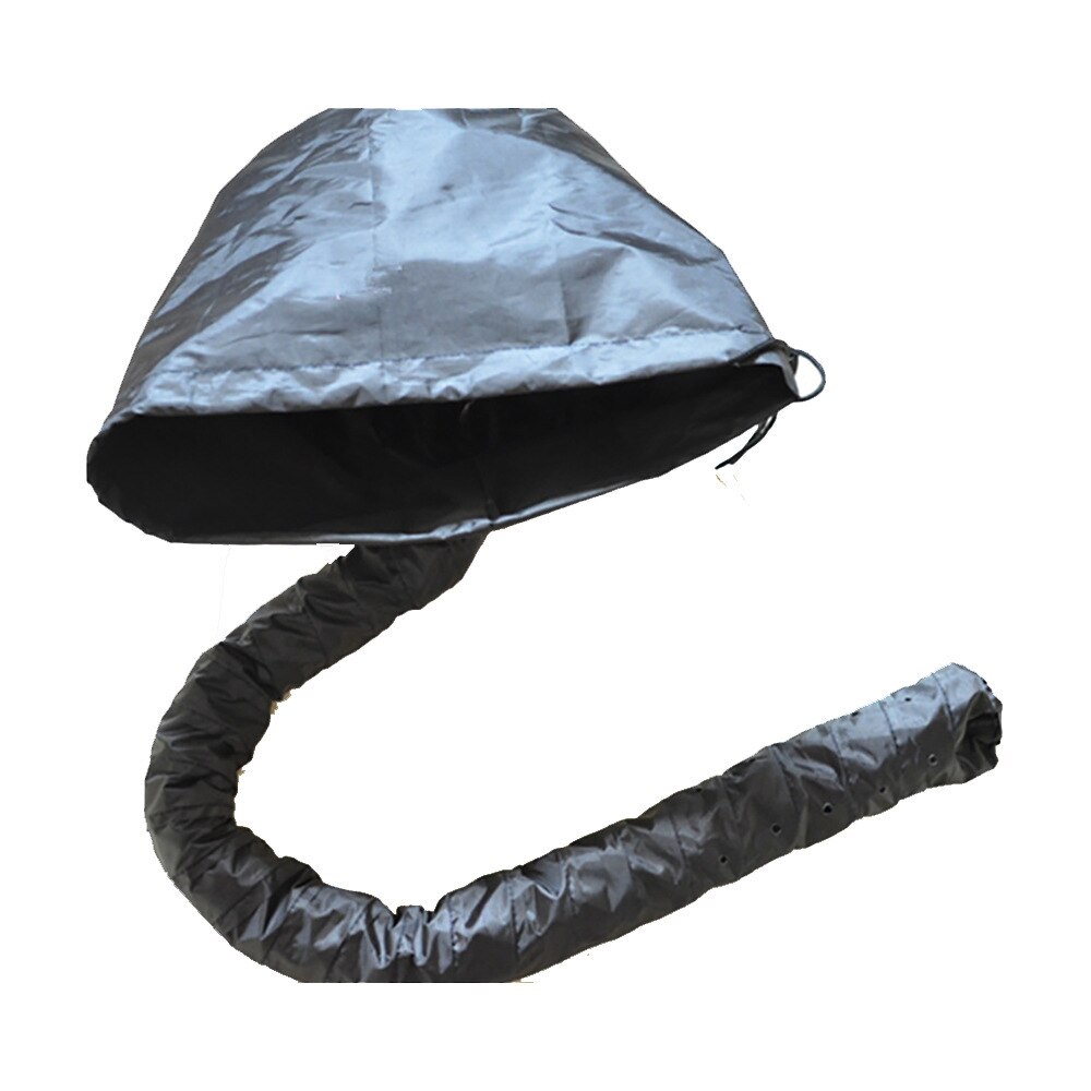 Argento/rosa portatile morbido asciugacapelli cappuccio cofano cappuccio cappello asciugacapelli attacco arricciatura strumenti parrucchiere grigio strumenti di bellezza: Black