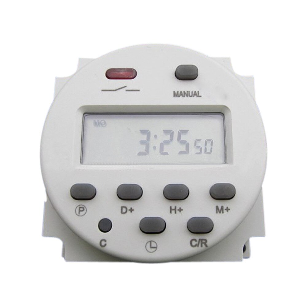 DC 12V AC 110V 220V 16A LCD Digital Programmable Control Power Timer Time Switch