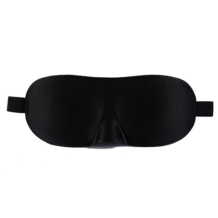 Máscara para dormir 3d, máscara natural para cobrir os olhos, máscara de olhos suave para homens e mulheres, máscara de venda portátil para viagem, 1 peça: BLACK