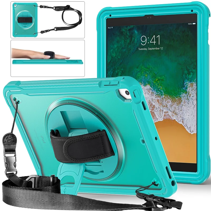 Funda a prueba de golpes Para iPad 9,7 iPad 5th 6th Tablet cubierta iPad A1822 A1823 A1893 A1954 soporte Correa Para Funda
