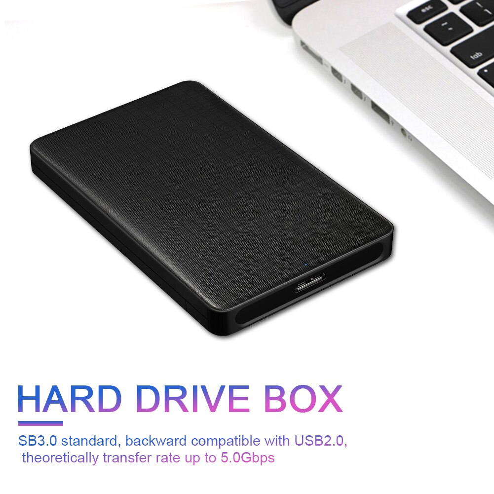 G10 Usb 3.0 Mobiele Harde Schijf Doos 2.5 Inch Sata Harde Schijf Box Ssd Sliding Cover Grid Textuur Mobiele Externe hdd Behuizing