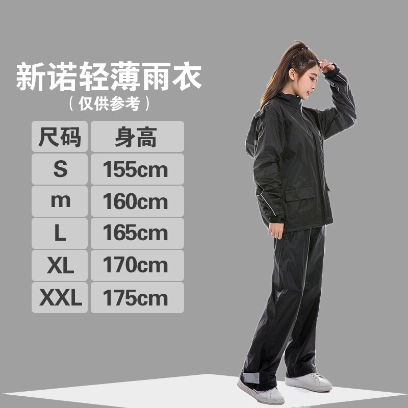 Impermeable Nylon Impermeable mujeres pantalones Set senderismo al aire libre señoras con capucha Impermeable de vinilo rosa Impermeable de Mujer ropa de lluvia JJ60YY: A / S