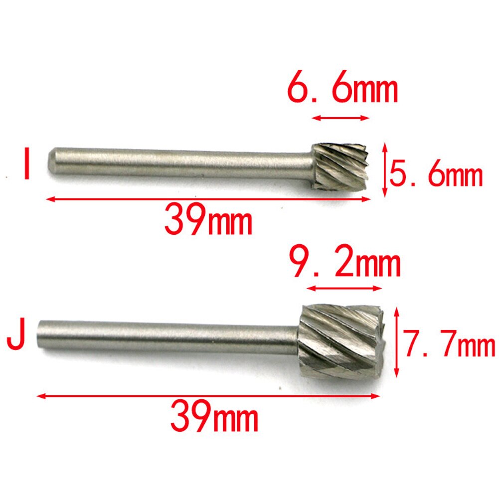 Wood high speed steel rotary file Mini Round HSS Burr Set Carving Rasp Drill Bits chamfering grooving reaming Portable Tools