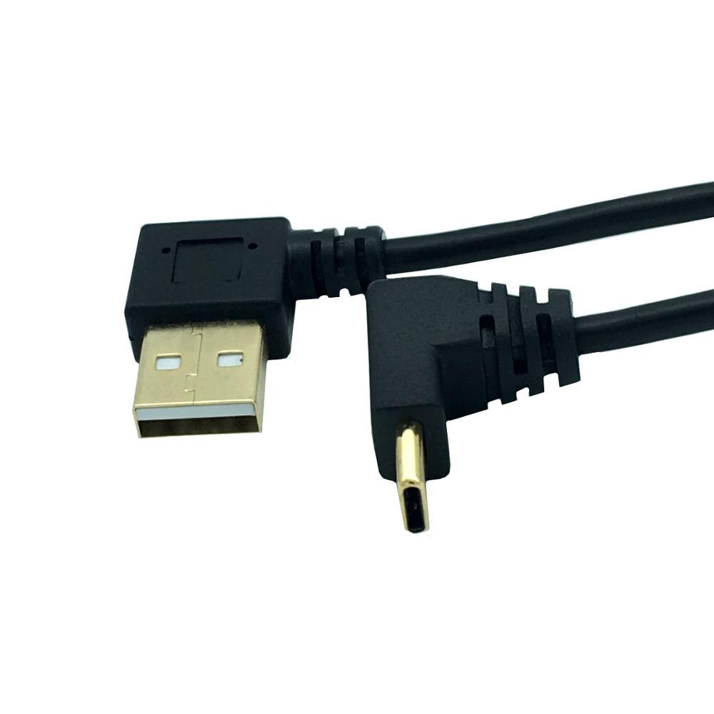 USB 2.0 A Male 90 Degrees Right Left Up Down angled Elbow to USB 3.1 Type C Elbow male Converter Data Sync Charging Cable