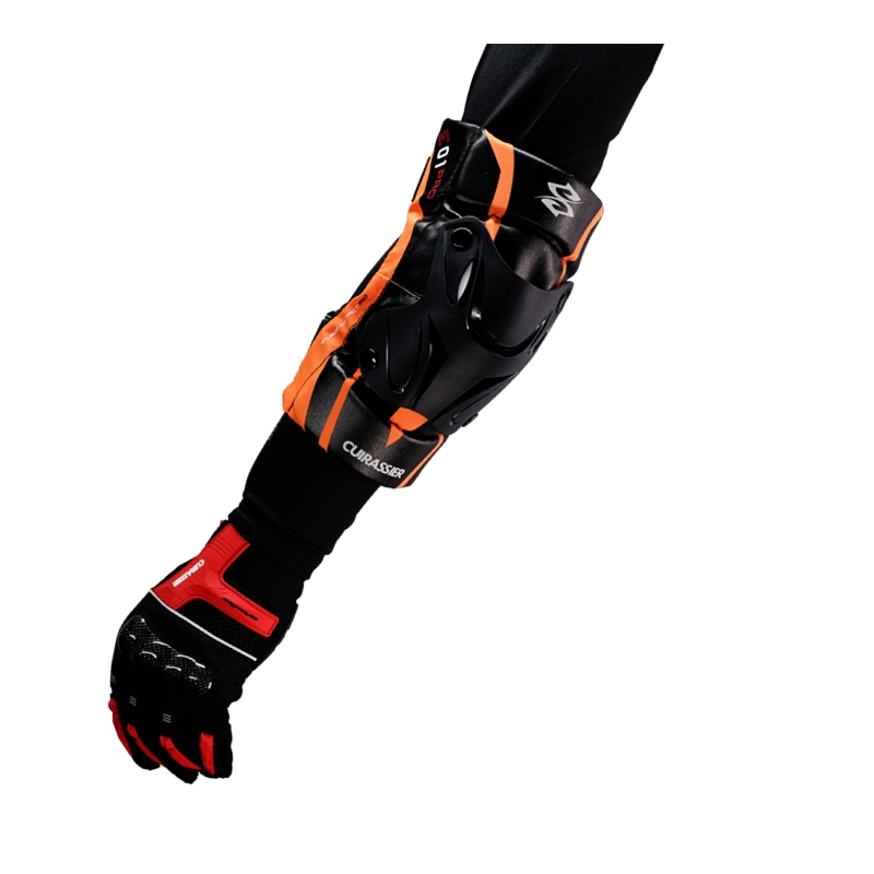 Cuirassier Protection Motorbike Kneepad Motocross Motorcycle Knee Pads MX Protector Racing Guards Off-road Elbow Protective: E01-3-Sunny Orange