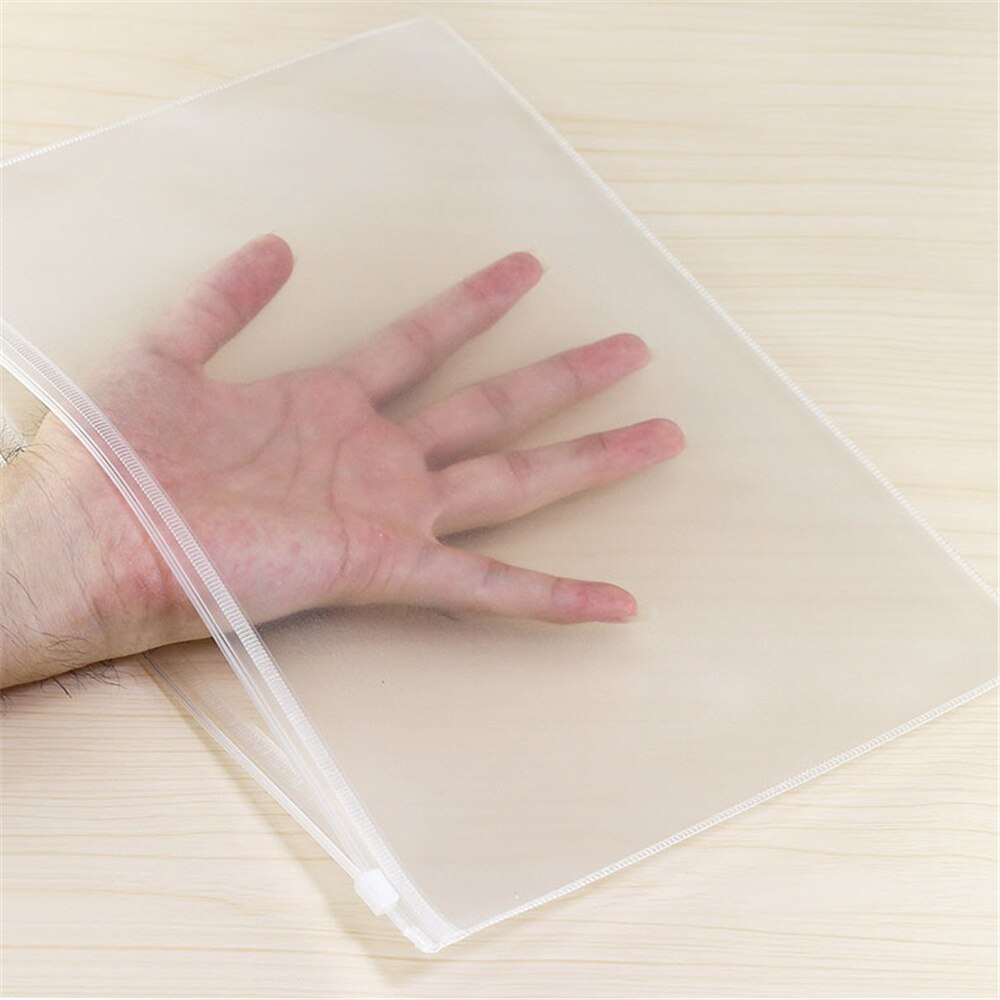 A4 Document Slider Bags File Bag Envelope Folders For Office Clear Waterproof