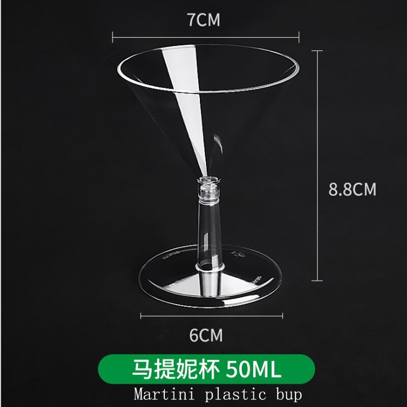 manufacturers Small capacity PS plastic Pudding Mousse Cup Wood Bran Dessert Cup Jelly Cup TIRAMISU INJECTION Cup water bottle: 48 pcs Martini cup