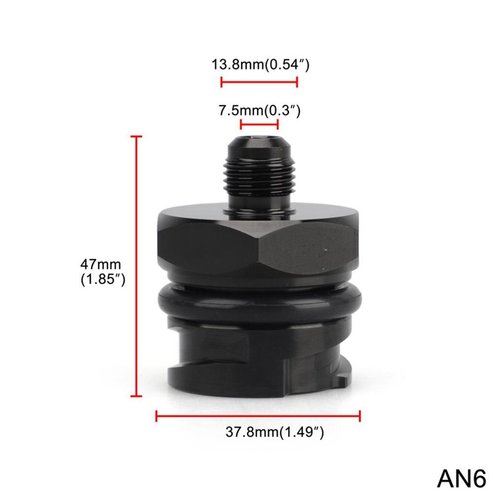Valve Cover Oil Cap Adapter Tool Black Valve Cover Oil Cap For Ls1 Ls6 Ls2 Ls3 Ls7 Car Modification Parts: AN 6