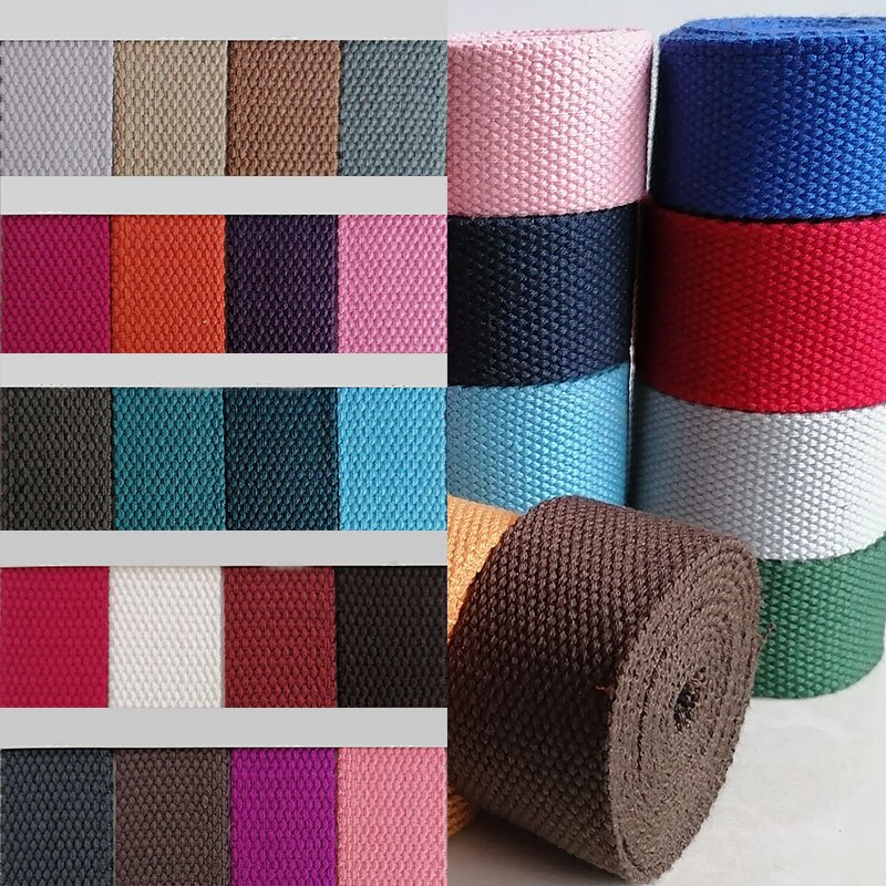 5Meters 32mm Canvas Ribbon Belt Bag Cotton Webbing Canvas Webbing Knapsack Strapping Sewing Bag Belt Accessories
