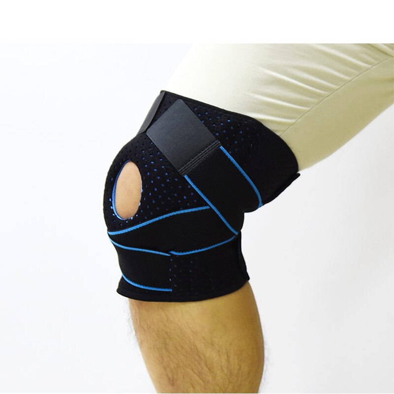 1 Pcs Knie Ondersteuning Sport Bandage Compressie Elastische Bretels Knie Gat Veiligheid Basketbal Tennis Fietsen Beschermende Kleding Knie Pad