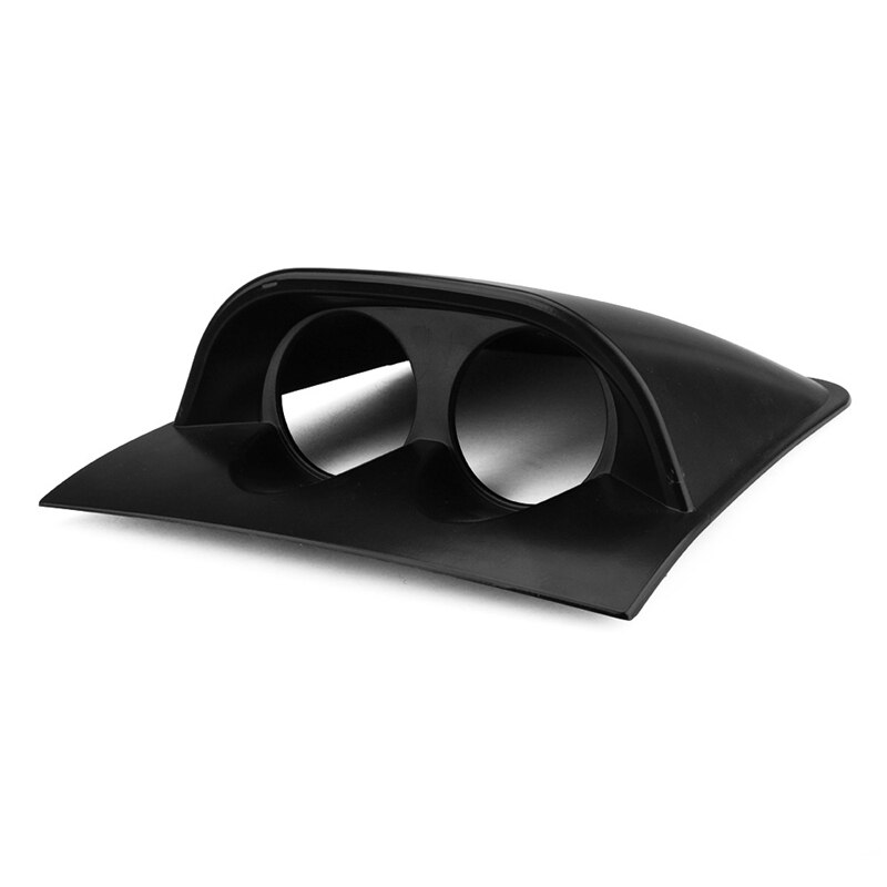 universell 2- tommers 52mm dashbord Dobbel måler pod svart fargemåler pod montere holder