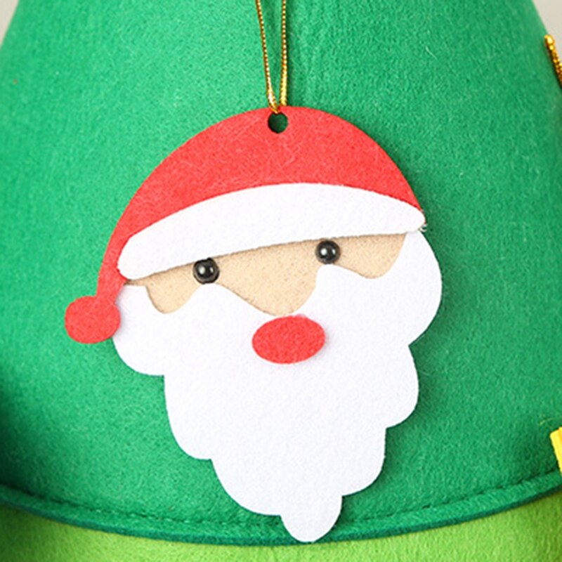 Filt juletre for barn 3.2ft gjør-det-selv juletre med småbarn 17 stk pyntegjenstander for barn xmas hengende hom