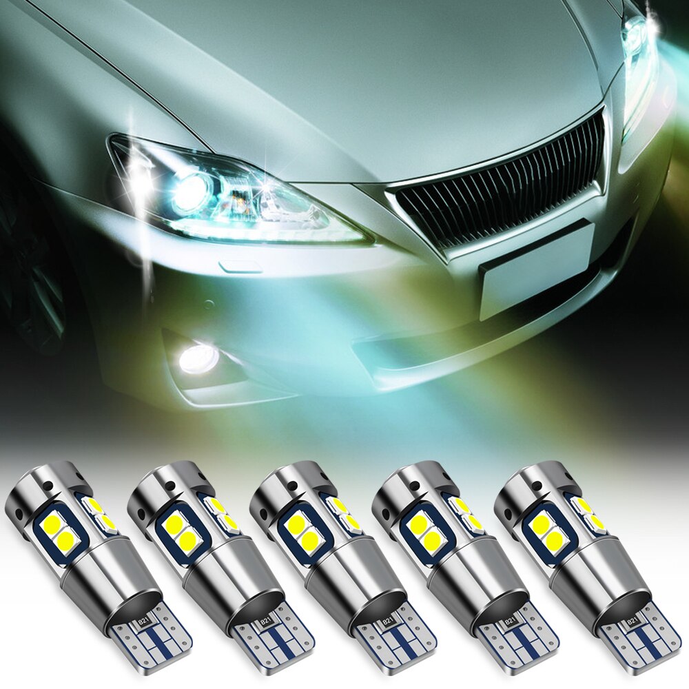 2 uds T10 W5W bombillas LED Interior del coche luz de estacionamiento para peugeot 206, 207, 208, 307, 308, 407, 408, para citroen c4 c5 c3 C4L