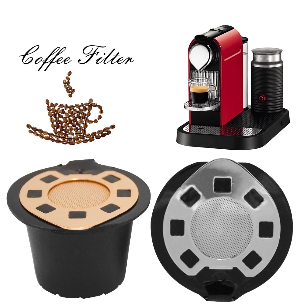 Fillable reusable kaffee shell kaffee kapseln für Nespresso kaffee maschine filter familie optimiert nespresso T2