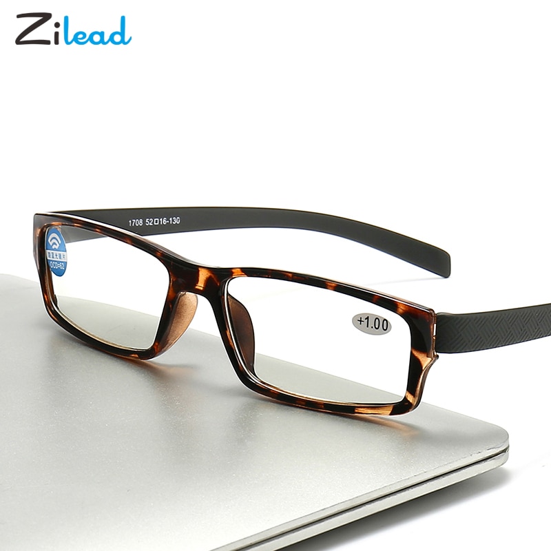 Zilead Anti-Blauw Licht Leesbril Mode Comfortabele Verziend Glazen Anti-vermoeidheid Bril Voor Ouderen Unisex