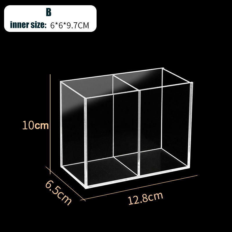 Acrylic Fish Tank Betta Fish Display Rack Multi-grid Desktop Small Fish Tank Isolation Turtle Tank Miniature Landscape: Blue