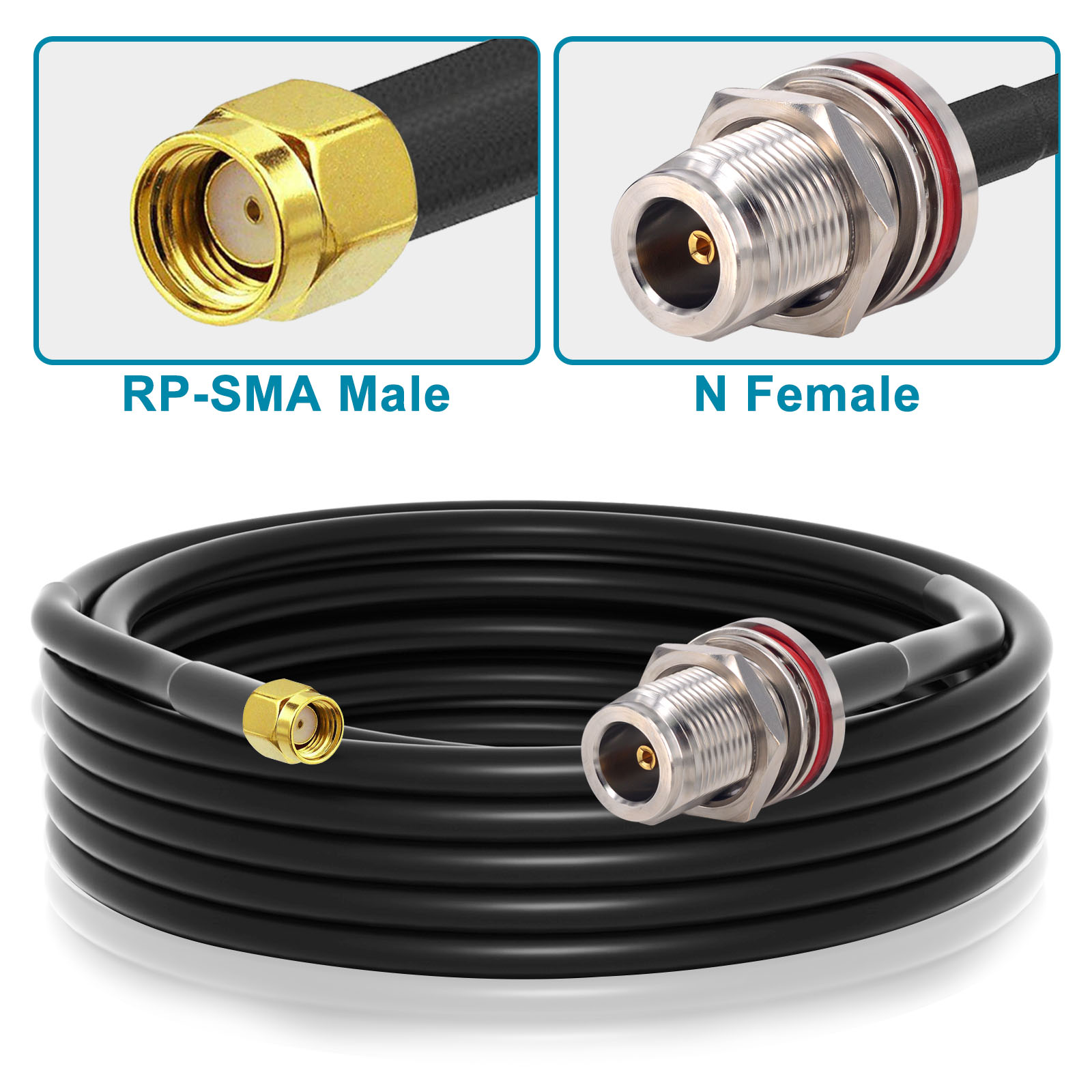 868MHz LoRa Antenna 5.8dBi Outdoor Fiberglass Aerial Omni-Directional Antenna FRP Antenna with N-type Male plug