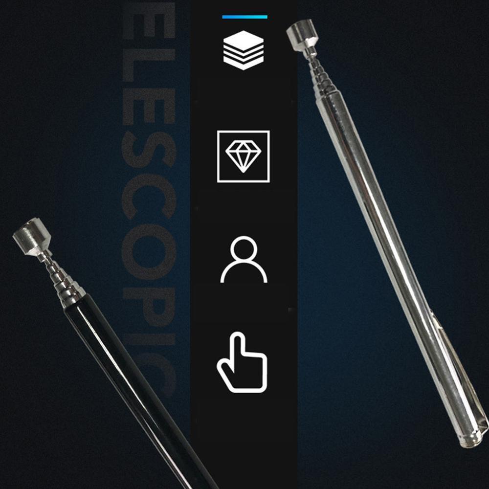 Stainless Steel Telescopic Magnetic Retractable Pickup Machine Comfortable Handle Powerful Magnetic Stick