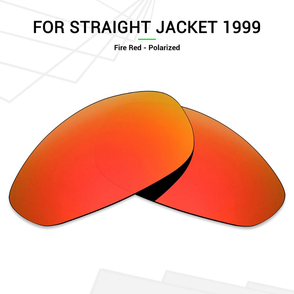 Mryok GEPOLARISEERDE Vervanging Lenzen voor Oakley Straight Jacket 1999 Zonnebril Fire Red