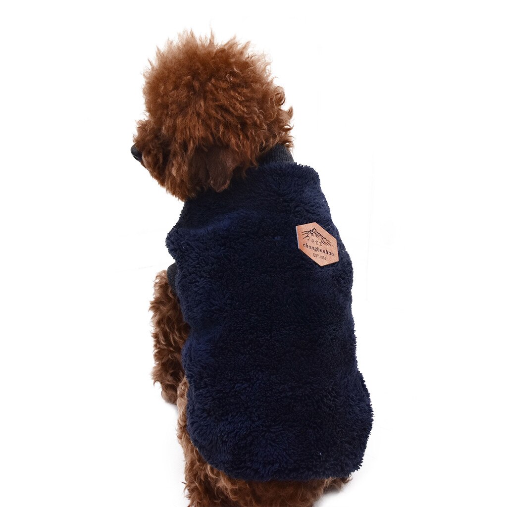 Chihuahua Hond Kleding Winter Huisdier Kleding Kleine En Middelgrote Hond Hoodies Puppy Kleding Weatshirt Kleding Voor Honden #4: Marineblauw / M