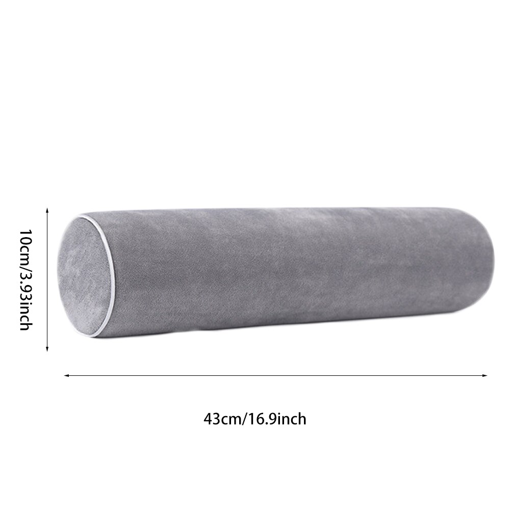 1Pc Geheugen Katoen Kussen Grey Hals Roll Kussen Versterken Kussen Voor Vrouw Mannen: Default Title