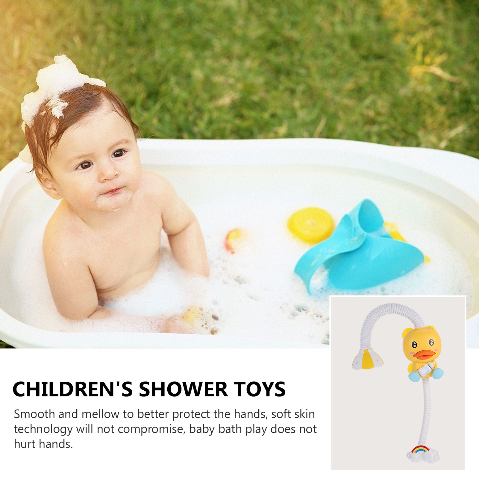 Baignoire électrique en forme de canard pour bébé et enfant en bas âge