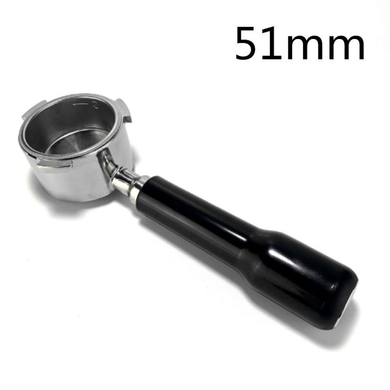 Portafiltro de café sin fondo para filtro 51MM, cesta de reemplazo, accesorios de café para el hogar y la Oficina,: ABS Handle