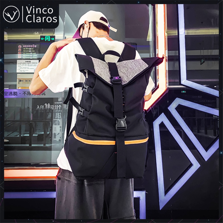 Large Capacity Men's Sports Backpack Mechanical Style Travel Big Bags Trend School Backpack for Teenagers Male Backpack