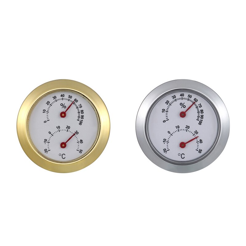 Mini Ronde Digitale Hygrometer Thermometer Temperatuur-vochtigheidsmeter Gauge