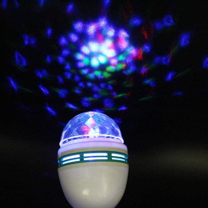 Easy Installation, Plug And Play RGB Lamp LED Bulb Disco DJ Party Dance Lighting B27 Bayonet / E27 Screw 3W