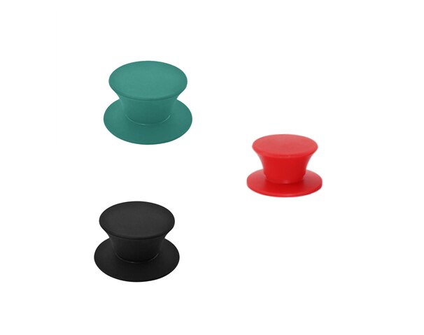 Pot Deksel Knop Siliconen Universele Pot Handvat Vervanging Keuken Kookgerei Cover Knoppen Voor Pan Deksel 3 Pcs: black green red
