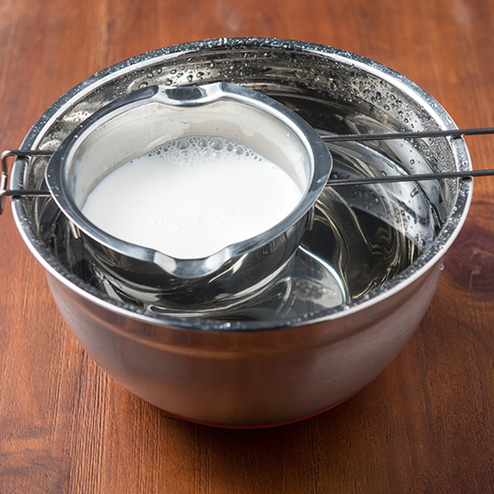 Chokolade varmeskål i rustfrit stål smeltedigel bærbart holdbart køkken madlavningsværktøj til hjemmekøkken
