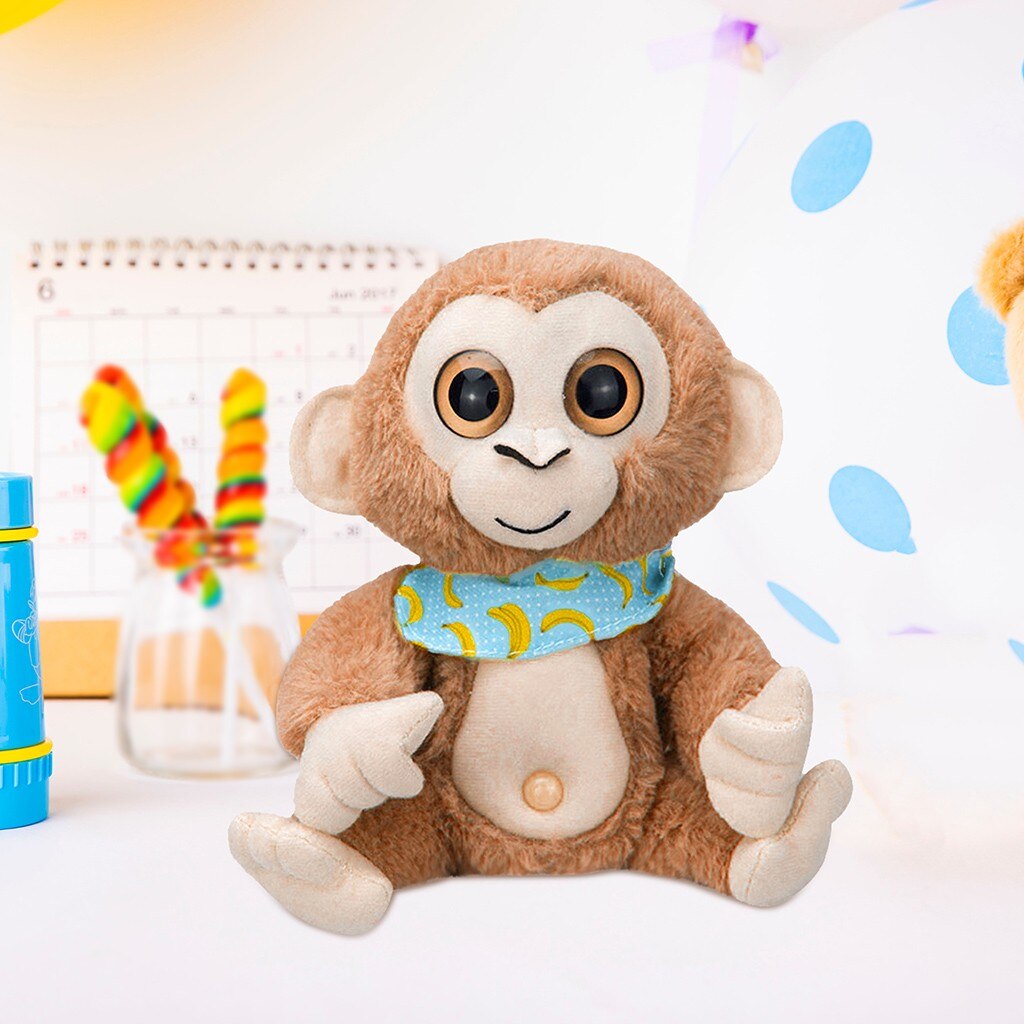 Interesting toys Cute Mimicry Pet Talking Monkey Repeats What You Say Electronic Plush Toy Birthday Cushion #