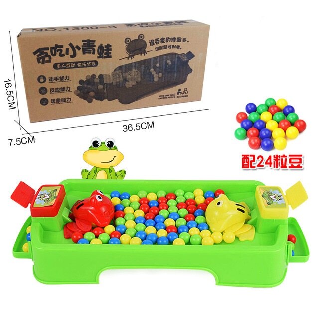 Intresting Toys Hungry Frog Eating Beans Games Family Party Parent Play Interactive Game For Children Stress Relief Toy: A for two people