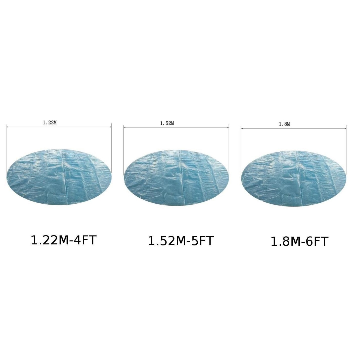 Pool Solar Cover 10\" 12\" 15\" Swimming Pools Heat Retaining Drain Holes Covering