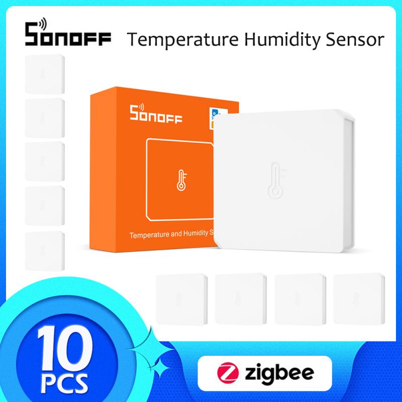 SONOFF SNZB-02 Zigbee Temperature Sensor Humidity Sensor Intelligent Linkage eWeLink APP Work with Alexa Google Home Automation