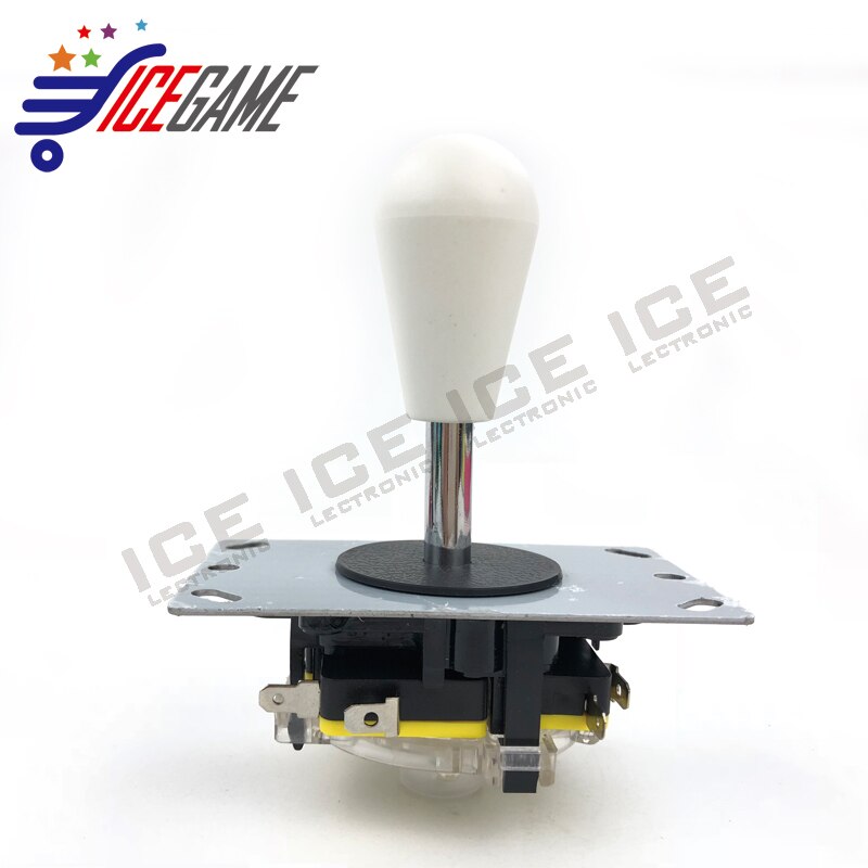 Mando de máquina Arcade Sanwa, hecho en Estilo de China, con bola ovalada, combate, operación de 4/8 vías: white