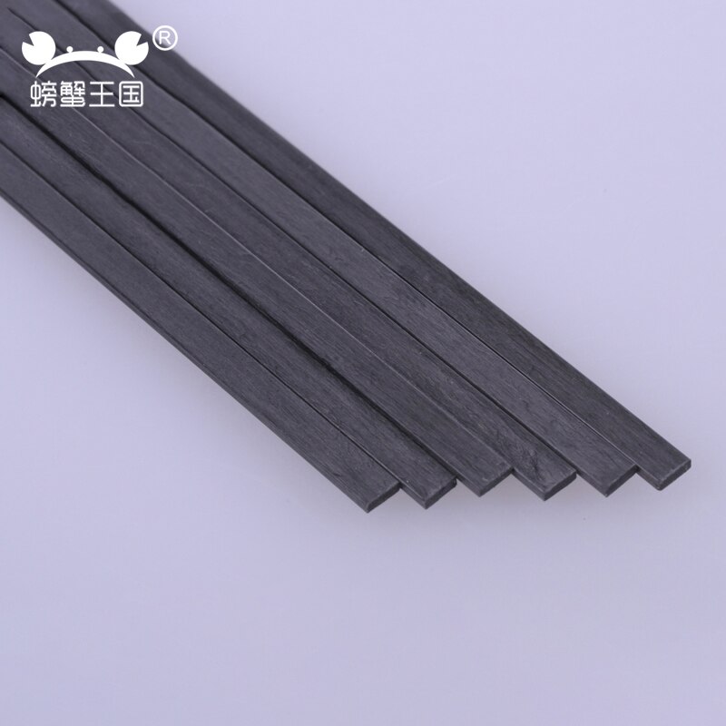 20PCS Carbon Fiber Square Sheet Aircraft Carbon Fiber Strip DIY Toy Spare Parts for RC Airpalne Model 200mm 400mm