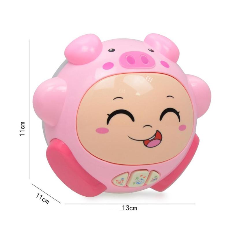 Cute Cartoon Electric Rolling Ball Light Sound Funny Toys Children