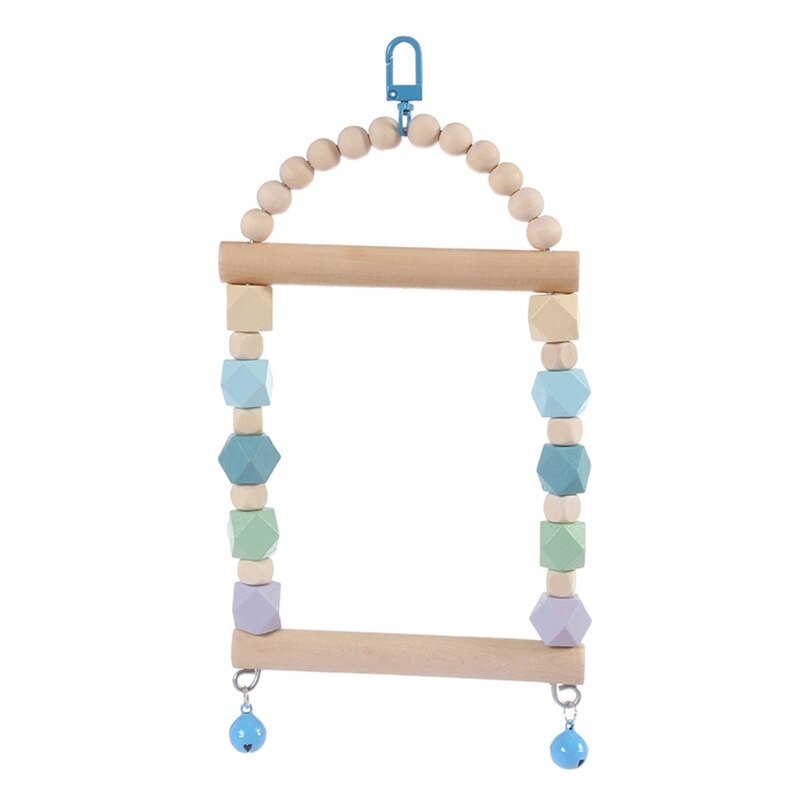 Photo inspiration: Picture Idea: Wooden Bird Swing Toys Hanging With Bells Beads Pa
