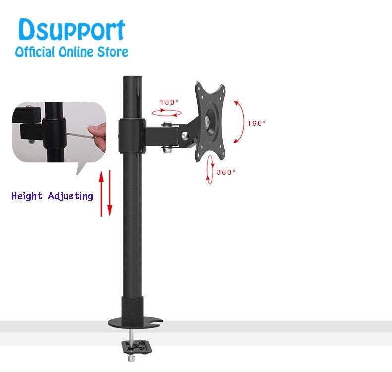 Desktop LCD LED Monitor Houder Tafel Grommet TV Beugel LK320/60