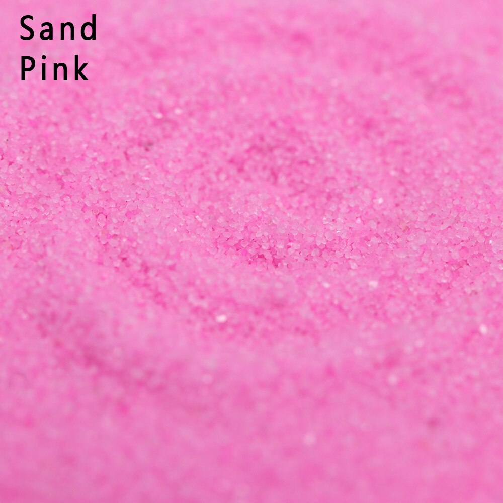 1 Bag Micro Landscape Sand Mini Stone Miniatures Terrarium Ornament Garden Aquarium Figurine Miniatures Garden DIY Accessories: sand pink