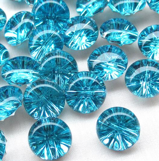 Botones de plástico transparente, Media bola, 13mm, para manualidades de costura, 50 Uds.: 9