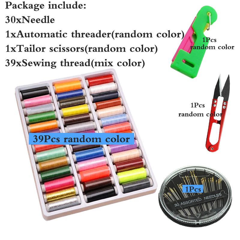 Sewing Thread Automatic Needle Threading Threader Tailor Scissors Hand Needle Sewing Kit LXX: 39 Xian JD CX Zhen