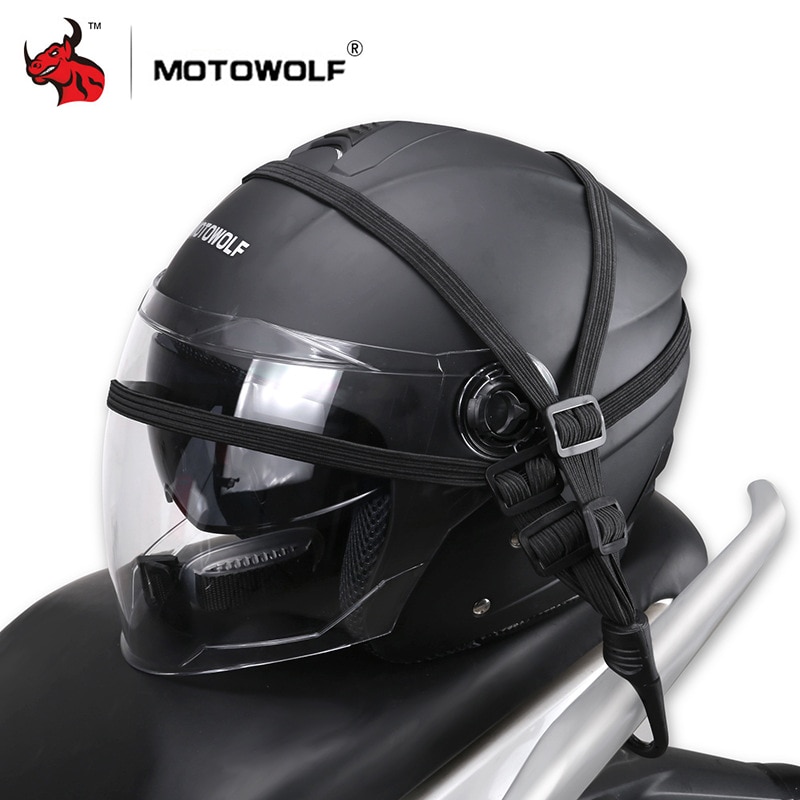 Universal motorcykel bagage net reb moto hjelm net holder bagage reb elastik lastnet kroge bandage motorcykel tilbehør