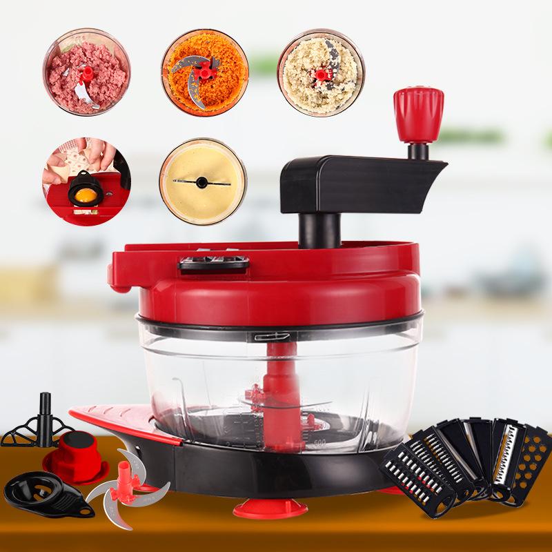 Multifunctionele handmatige groentesnijder mandoline vleesmolen crusher fruit aardappel wortel snijder keukenaccessoires