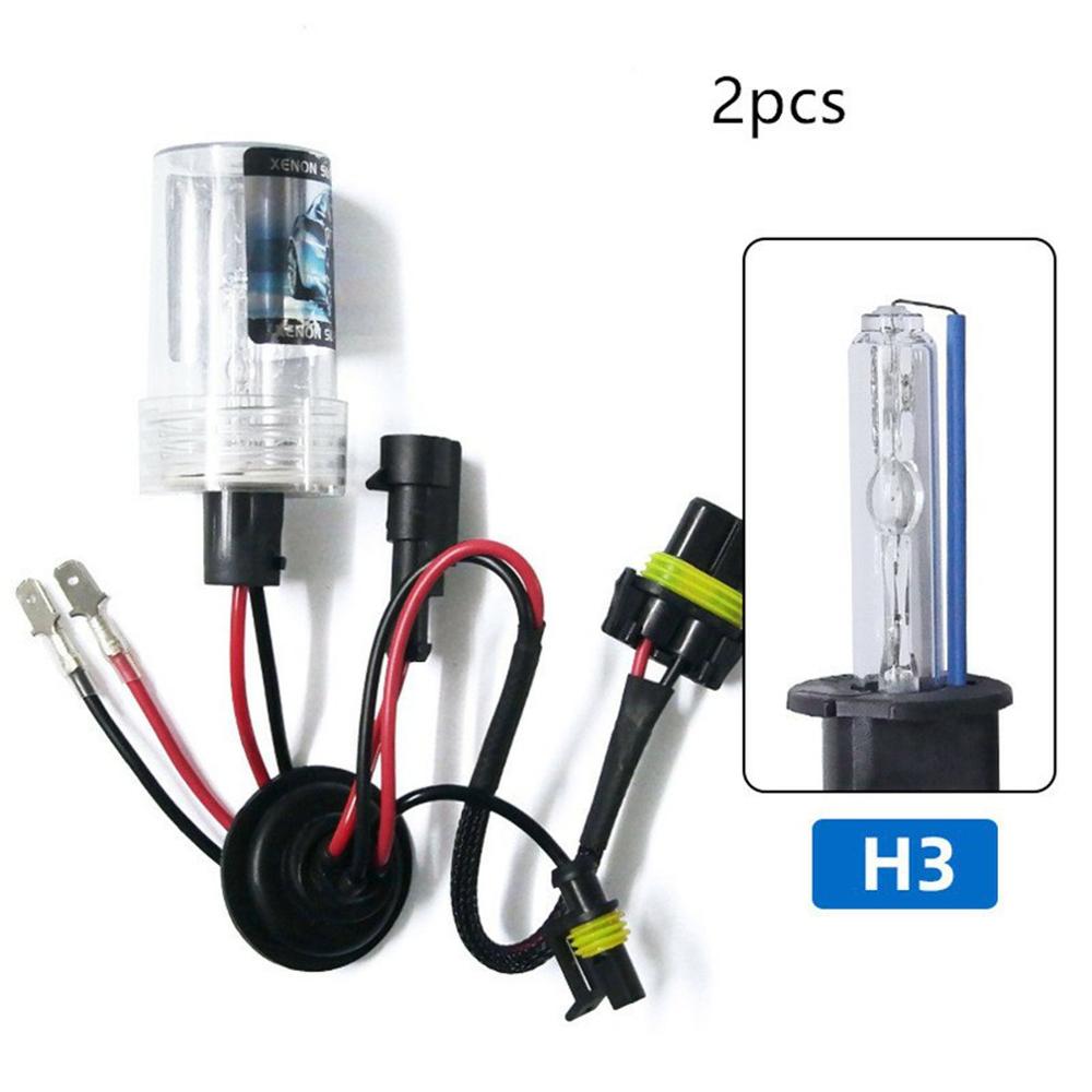 2 pièces H3 3000K-15000K véhicule Automobile HID xénon lampe lumière Buld Fixment accessoires de voiture de remplacement