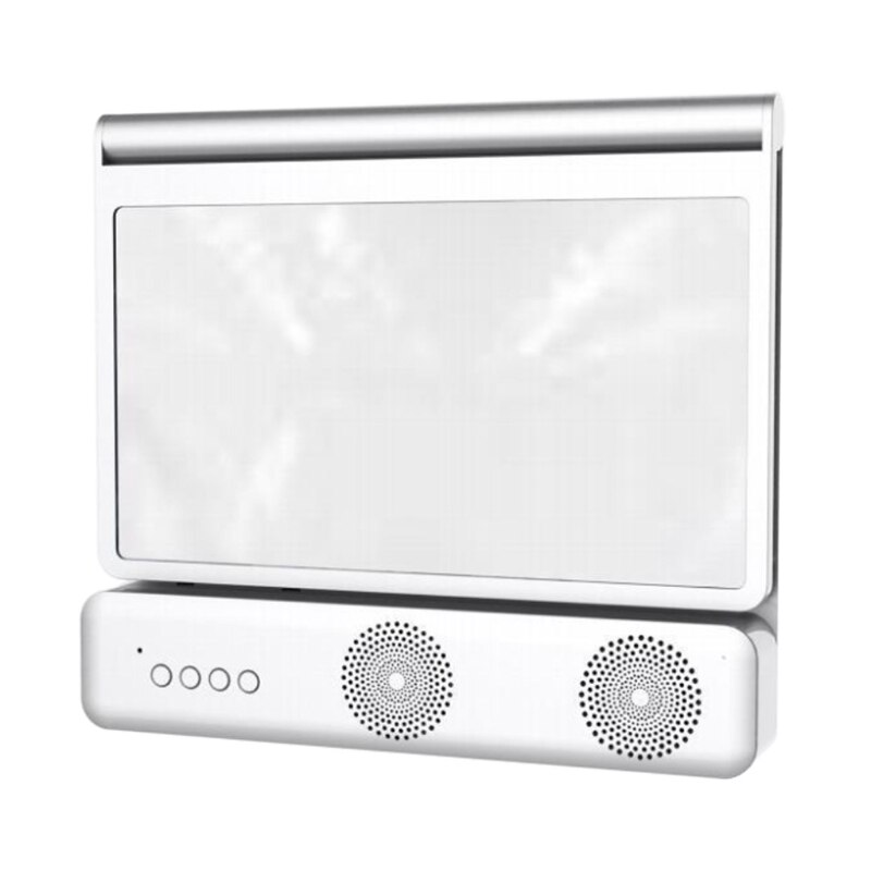 3d- bildschirm-verstärker, vergrößerungsglas, handy-vergrößerungsgerät, augenschutzhalterung, vergrößerungsgerät mit bluetooth-kompatiblem lautsprecher: Weiß